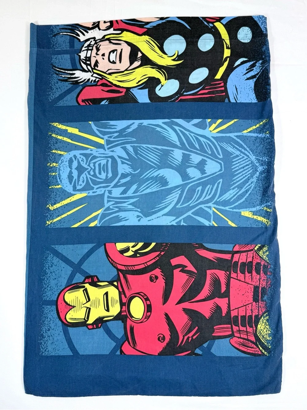 MARVEL Boys Superhero Pillowcase Spider Man‎ Captain America Thor Iron Man Hulk